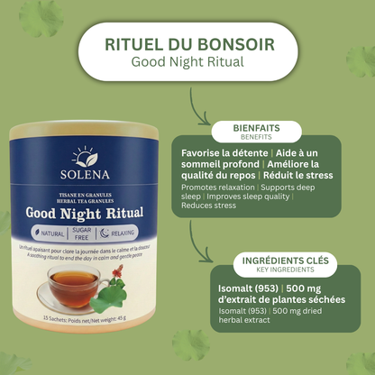 Rituel Détente / Favorise un sommeil – Good Night Ritual