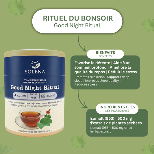 Tisane Instantanée Détente / Favorise un sommeil – Good Night Ritual